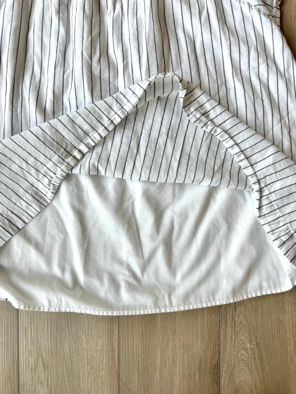 Madewell Embroidered Butterfly Stripe Dress Size L Boho Cottagecore EUC - Picture 7 of 12